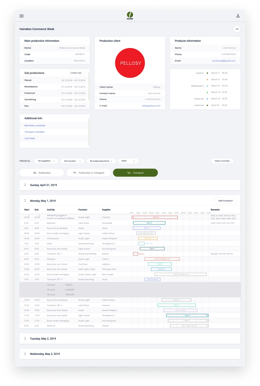 Backbone International — event production platform built on Fieldera
